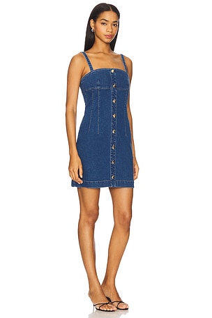 Karina Grimaldi Rio Denim Mini Dress in Blue