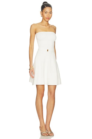 Karina Grimaldi Mira Knit Mini Dress in White