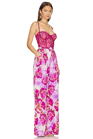 Katie May Tink Jumpsuit in Fuchsia