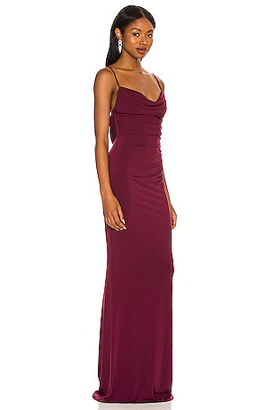 Katie May Surreal Gown in Wine