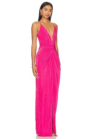Katie May Pixie Gown in Fuchsia