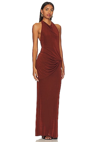 Katie May Leyla Gown in Brick