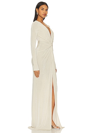 Katie May In A Mood Gown in Beige