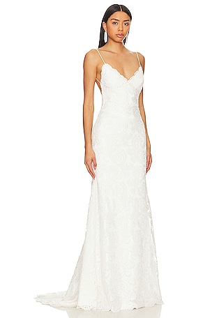 Katie May X Noel And Jean Lanai Gown in Ivory