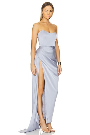 Katie May Katie may vestido largo bita en color lavanda talla XS en Periwinkle - Lavender