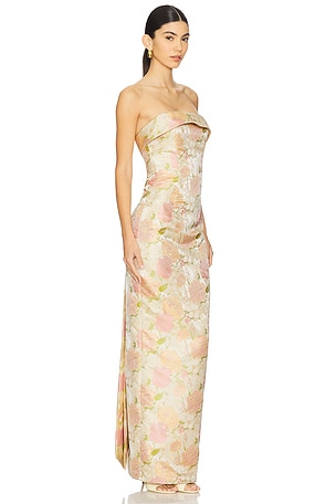 Katie May Elin Gown in Beige