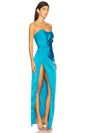 Katie May Kesia Gown in Blue. Size XS. Also
