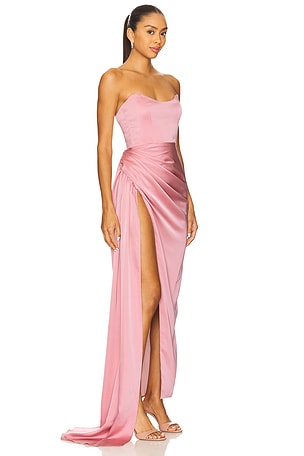 Katie May Bita Gown in Pink. Size XS. Also