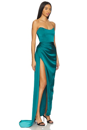 Katie May Bita Gown in Teal