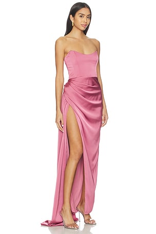 Katie May Bita Gown in Rose. Size XS. Also
