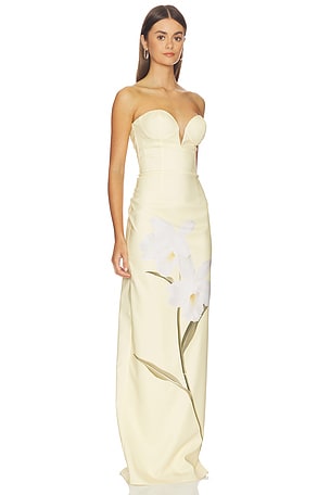 Katie May Ursula Gown in Lemon
