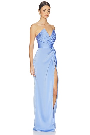 Katie May Finn Gown in Blue. Size XS. Also