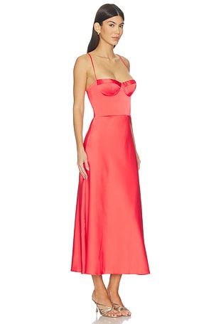 Katie may vestido flora en color rojo