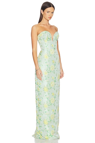 Katie May Ursula Gown in Mint