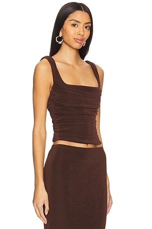 Katie May Erin Top in Brown