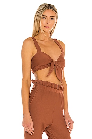 Katie May Temp Rising Top in Cognac