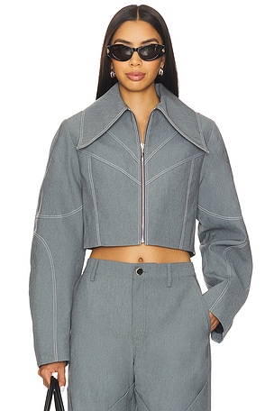 Specialty Denim Paneled Jacket Kate Barton