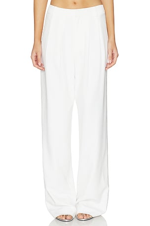 Wool Cotton Pleat Trouser Kate Barton