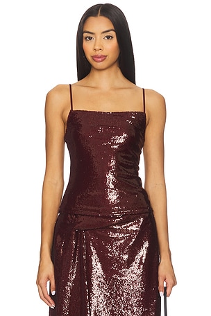 Sequin Column Tank Top Kate Barton
