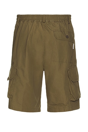 KAPPY DESIGN Ripstop Cargo Shorts in Olive