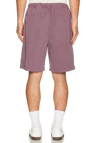 KAPPY DESIGN Two Tuck Wide Half Pants in Purple