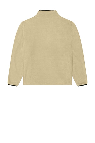 KAPPY DESIGN Fleece Button Anorak in Brown