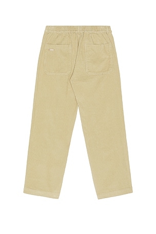 KAPPY DESIGN One Tuck Fatigue Corduroy Pants in Beige