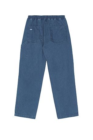 KAPPY DESIGN Two Tuck Wide Kation Pants in Blue