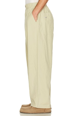 KAPPY DESIGN Pintuck Wide Chino Pants in Beige