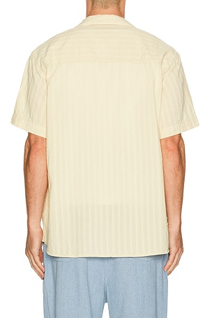 KAPPY DESIGN Jacquard Open Collar Shirt