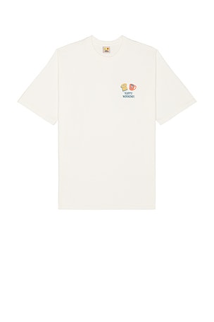 KAPPY DESIGN Kappy Morning Half T-Shirt in White