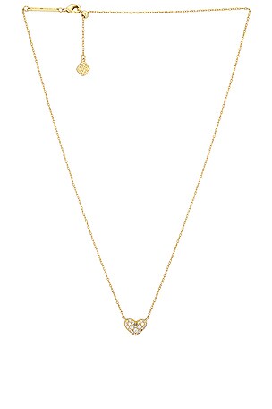 Ari Pave Crystal Heart Necklace Kendra Scott