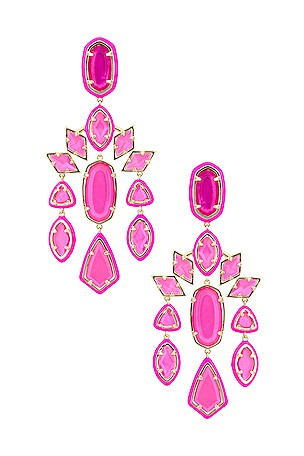 Greta Earrings in Hot Pink Greta Earrings in Hot Pink