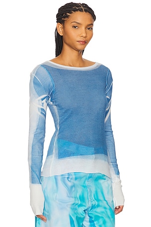 Khrisjoy Shade Long Sleeve Tee in Blue