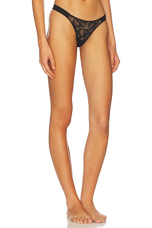 Kiki de Montparnasse Sophie Stretch Lace G-string in Black