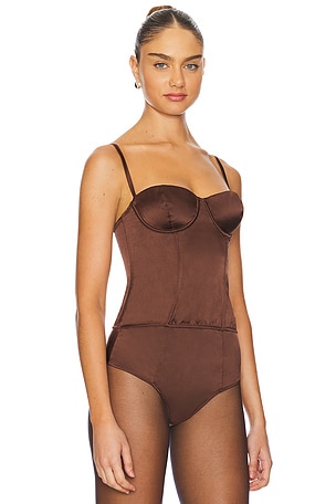 Kiki de Montparnasse Tous Les Jours Bustier in Brown
