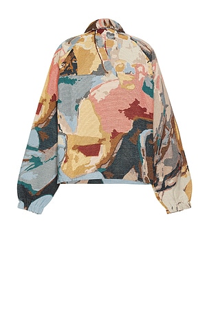 KidSuper Paintings Jacket in Red,Yellow