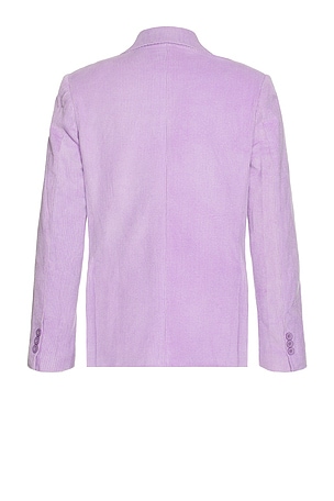 KidSuper Patchwork Face Corduroy Suit Top in Lavender