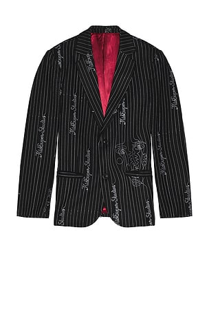 Embroidered Ks Pinstripe Suit Top KidSuper