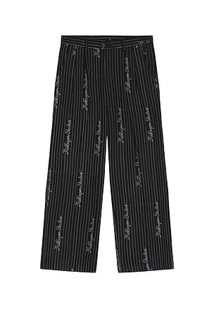 Embroidered Ks Pinstripe Suit Bottom KidSuper