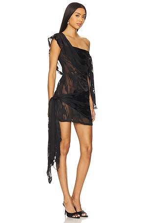 Kim Shui Jelixa Silk Dress in Black