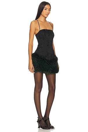 Kim Shui Mona Silk Mini Dress in Black