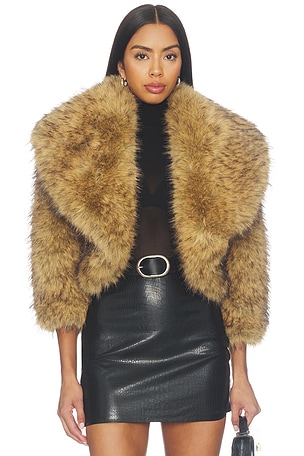 Georgia Faux Fur Moon Jacket Kim Shui