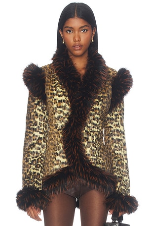 Elena Leopard Jacket Kim Shui
