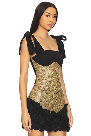 Kim Shui Marcela Combo Top in Black