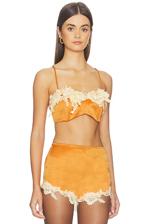 Kim Shui Bralette Top in Orange