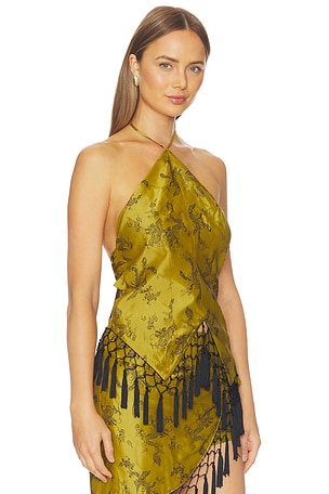 Kim Shui Bella Halter Top in Yellow. Size M. Also