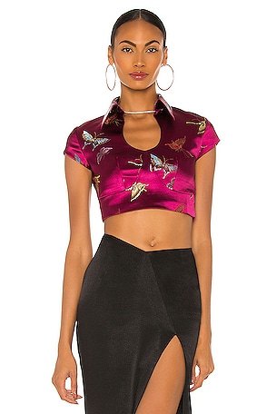 Butterfly Crop Top Kim Shui