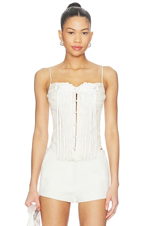 YUN TASSEL KNOT CORSET  탑 Kim Shui