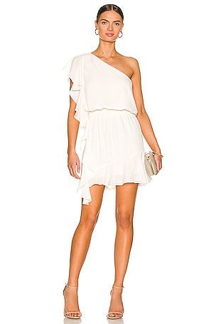 krisa one shoulder ruffle mini dress Austyn Parker | Ruffle Side Mini Dress